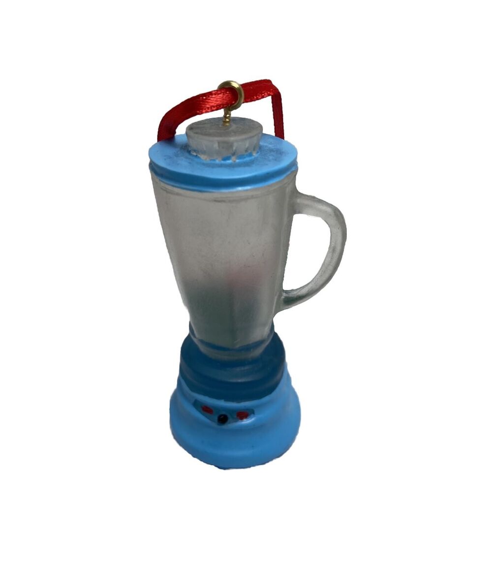 Kurt Adler Blue Kitchen Blender Hanging Retro nwt Christmas Ornament